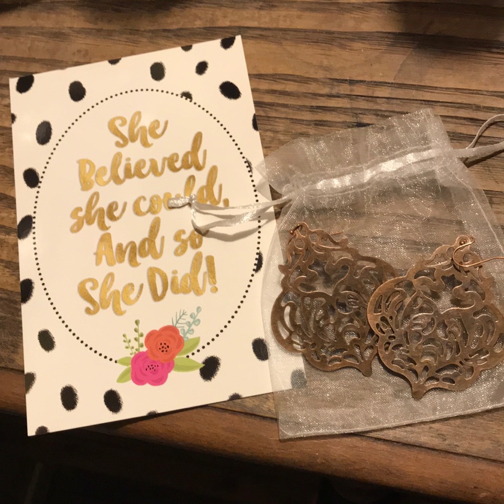 Earrings  ‘Antique’ scroll metal